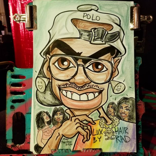 I’m doing caricatures at the Luv Buzz market at ONCE in