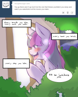 askprincesttwilight:  APT 7: She watches you fap. 