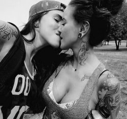 bicurious-bisexual-lesbian:A lesbian kiss.