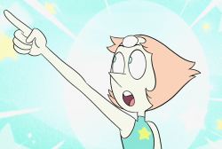 Reblog this to have Pearl pointing at your avatar! (unless you’re