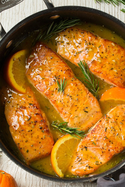 do-not-touch-my-food:    Orange-Rosemary Glazed Salmon    Yes!