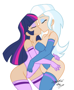 fandoms-females:  commission__twixie_kiss_by_danmakuman ( CM