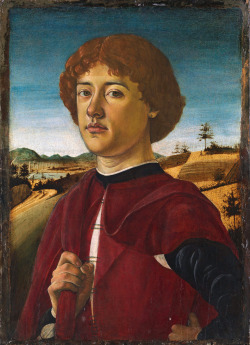 medievalautumn: Portrait of a Young Man by Biagio d'Antonio (Florentine)