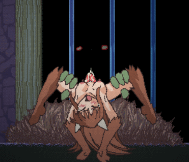 Cute and sexy little wolf girl getting her pussy licked hard by a giant  monster hentai creature in the shadows, from the animated sex game WolfÃ¢â‚¬â„¢s  Dungeon. Tumblr Porn
