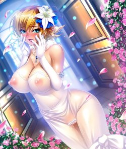 ahegao-hentai1:  Wedding dress