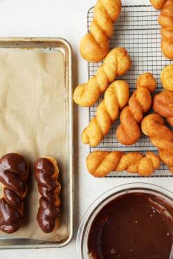 therecipepantry:Chocolate Donut Twists