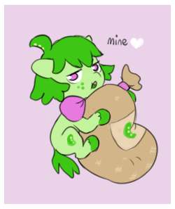 ask-snewpea:happy valentines daywith love, Snew Pea and her Sack