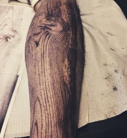 tattrx:  Wooden leg work-in-progress byDAVID ALLEN Chicago, Illinois /