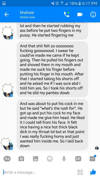 sluttywifetext:  That’s the whole cuckold story . So background of this story is my wife went to visit family without me across the country  and see an old friend I told her to fuck him and she deeply wanted to for years since they were good friends
