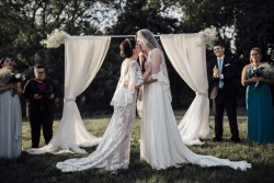 blackqueerblog:  Just two gals bein’ pals on our wedding day!