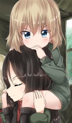 katyusha and nonna (girls und panzer) drawn by pentagon (railgun