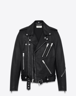 freshkings:  SAINT LAURENT MULTI-ZIP MOTORCYCLE JACKET IN BLACK