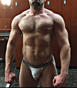 marriedjock8:  Walked in on this hot married coach talking a