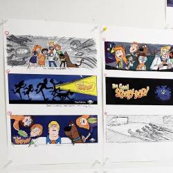 It all starts with a sketch…Scooby story boards from Warner