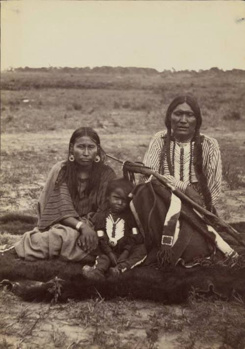 Arapaho Chief Powder Face and family - 1868 Nudes & Noises