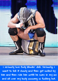 wrestlingssexconfessions:  I seriously love Cody Rhodes’ dick.