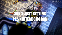 dividersfm: Zelda taking a seat, on a regular crate, definitely