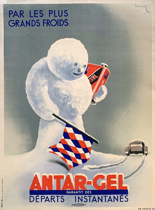 frenchcurious:Publicité Antar-Gel, 1930 - Source Didatticarte.