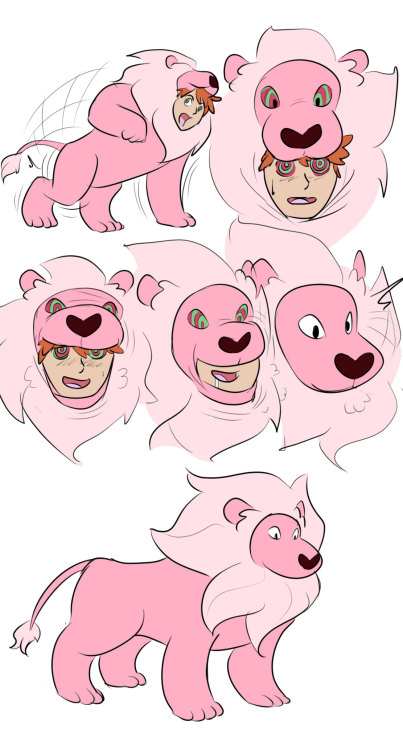Lion TF by FuriiA commission I got after chatting with furii about how adorable a lion onesie from steven universe would be. I love that cotton candy of the jungle