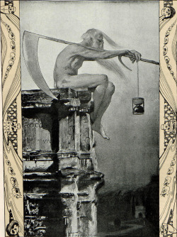 Chronos Resting. Illustrated by O. Herschel, Jugend magazine,