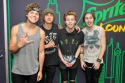 hotdamn5sos:  August 29, 2014 - 1035 KISS FM - Chicago [x] 