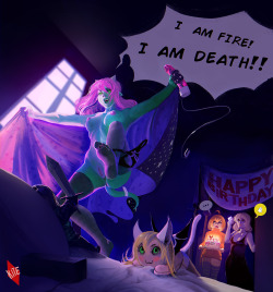 animeflux:  the–kite:  A birthday picture for AnimeFlux.(Featuring