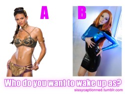 The ultimate geek war! What sissy slut are you? ♥I’m very
