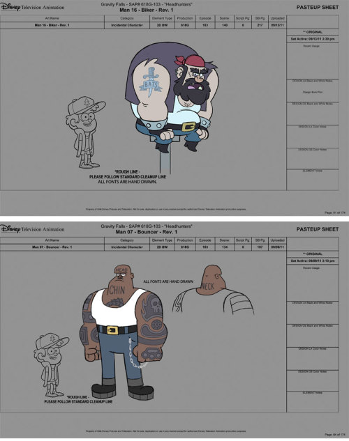 thunderfoxjt:  afterhoursanimationschool:  Gravity Falls Model Sheets  now that’s some wicked sheets 