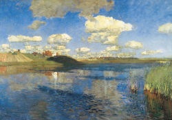 onereedyear:  Isaac Levitan (1860-1900) - Озеро. РусьThe