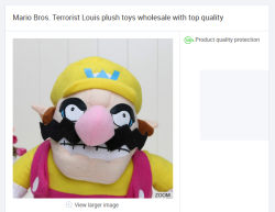 suppermariobroth: Bootleg Wario toy being advertised as “Terrorist