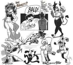 crikeydaveart:Random request drawings from today’s stream!Had