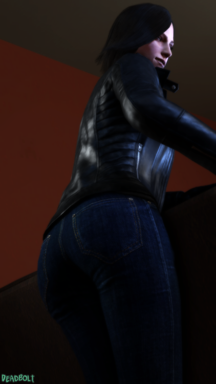 Juli is a cutey with a spankable booty.Note: Did a quick test with the new release from Smug Bastard and Red Menace. Always quality work but I may start using the compressed textures in the future cause damn does she hog a lot of SFM’s memory usage.Full