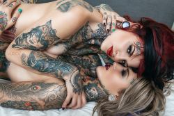 altmodelgirlcrush:  Heidi Lavon & Kenzy Lee