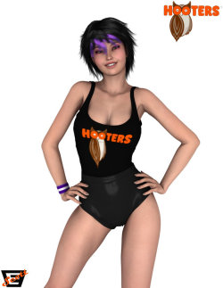 dacommissioner2k15: Go Go in Hooters attire!! Artwork and idea