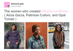 youmightbeamisogynist:Alicia Garza is also active in helping