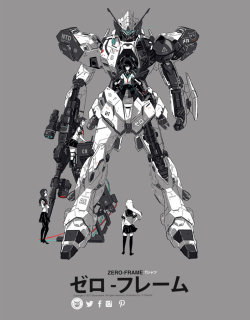 ani-plamo:  starsfive:  Zero frame Redesignby P-Shinobi  Sinanju