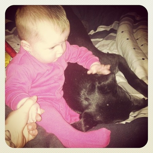 Skyla loves her puppy, and the pup loves Skyla ðŸ’š