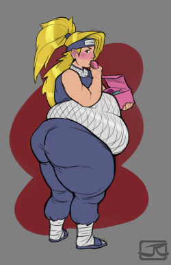 krimxonrage: Chubby Deidara sketch commission for @chubbydeidara!