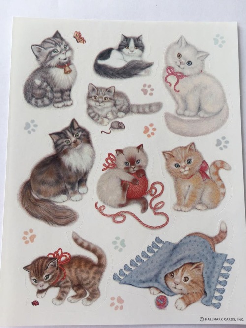 littlealienproducts:    Heartline Cats Kittens Vintage Single