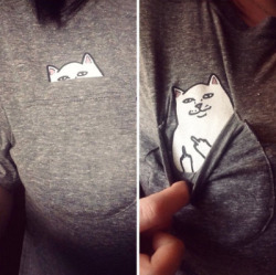 heart-and-clothes:  Tumblr shirtsMeow in PocketAlien is realPlants