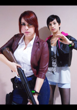 residentevilcosplay:  Claire Redfield and Moira Burton cosplay