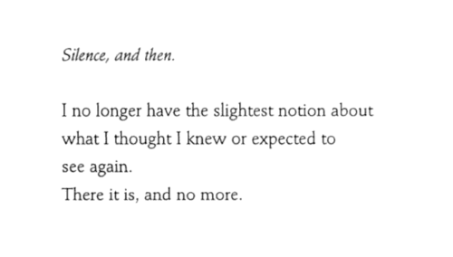 barcarole:  Marguerite Duras, No More (trans. Richard Howard).