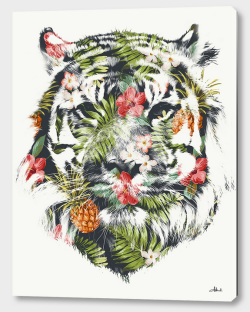 curioos-arts:  “Tropical Tiger” - by Robert Farkas / Astronaut