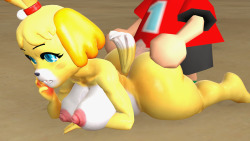 bradmanx:  Isabelle getting fucked by a villager Isabelle model