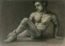 lyubomir-naydenov: “Male nude”, 2015Pencil on paperh. 21