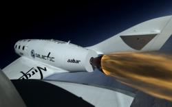 astroperlas:  Primer vuelo propulsado de la SpaceShipTwo (SS2)