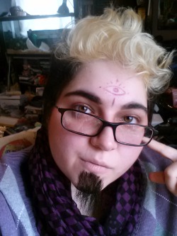 ‘Hello, listeners…’ Makeup test for my Cecil cosplay.