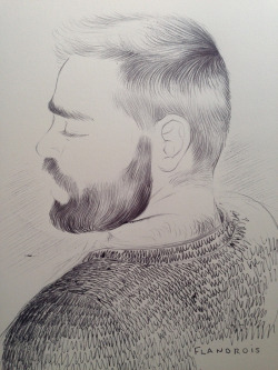 thedailydrawingproject:  © Olivier Flandrois Portrait, June
