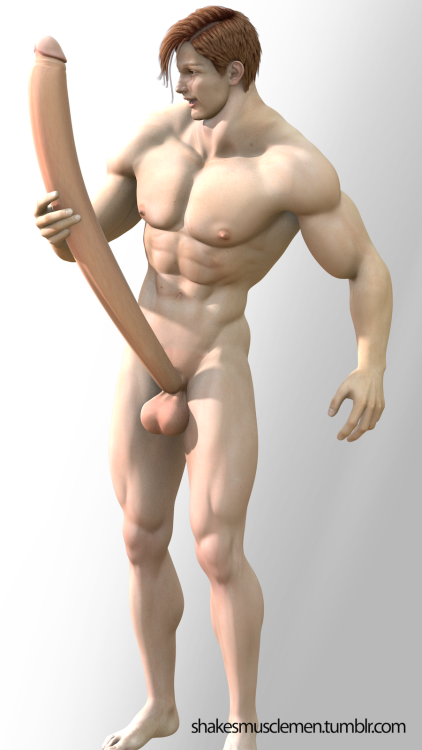 Here’s an old render from my old site. Boy’s so big I bet he could give himself anal.