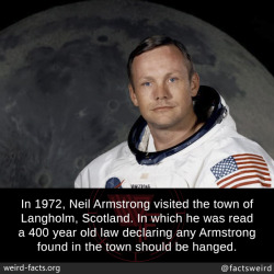 mindblowingfactz:  In 1972, Neil Armstrong visited the town of